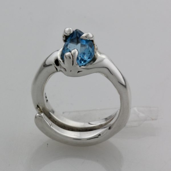 Sterling Silver Ring with Swiss Topaz - The Flow