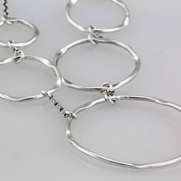 Sterling Silver Hoop Necklace1a