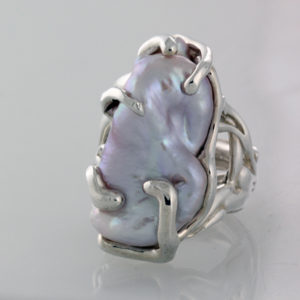 Sterling Silver Mother of Pearl Ring2c