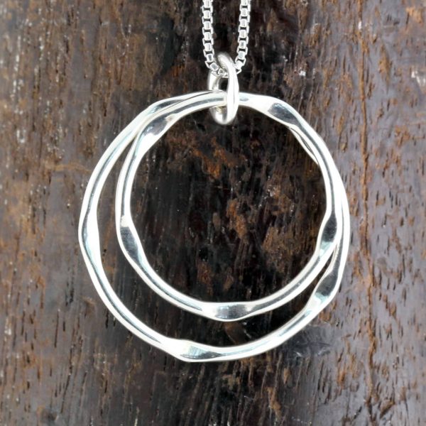 Sterling Silver Hoop Necklace2 53 2