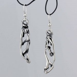 Sterling Silver leafs earrings3a