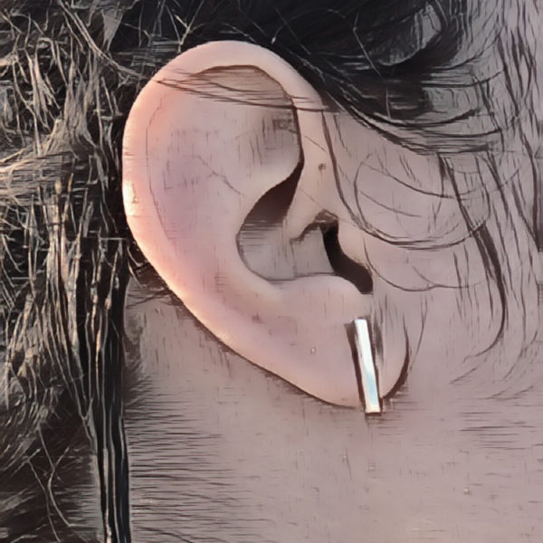 sterling silver earrings lines minimalism 1g crop1