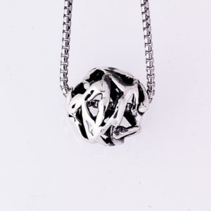 Sterling Silver Globe Pendant4aa