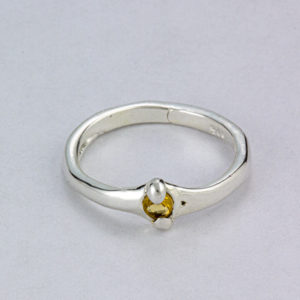 Citrine 3 mm ring1a